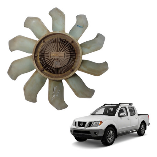 Polia Viscosa Hélice Radiador Frontier 2.5 08 09 10 11 12