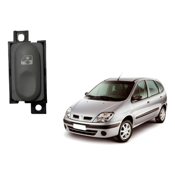 Comando Botão Vidro Traseiro Direito Renault Scenic 01 2010