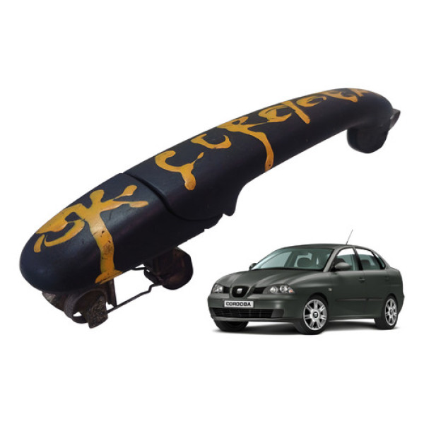 Maçaneta Porta Traseira Esquerda Seat Cordoba 2000/01 Preto Traseira