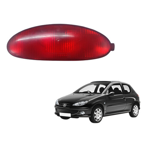 Lanterna Luz Neblina Para-choque Traseiro Peugeot 206 Ambos Lados Vermelho