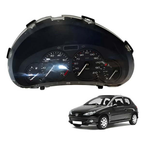 Painel Instrumentos Peugeot 206 207 2001 2008 9659728980 Preto