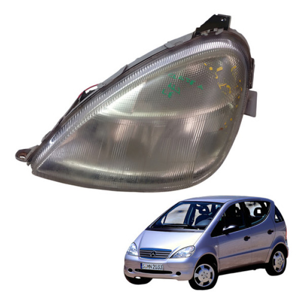 Farol Dianteiro Esquerdo Mercedes Classe A 160 1997 2000 Esquerdo/motorista