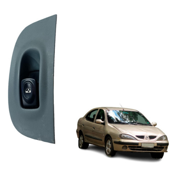 Moldura Botão Vidro Elétrico Dianteiro Direito Megane 98/06