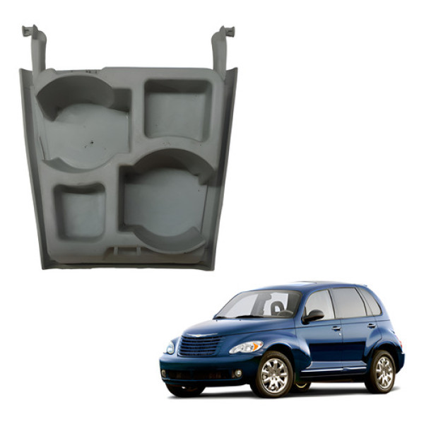 Porta Copos Treco Objetos Console Central Pt Cruiser Cinza