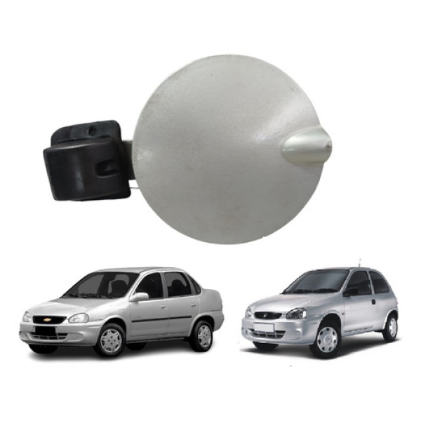 Portinhola Do Tanque Combustivel Chevrolet Corsa 1994 A 2009 Prateado 2001