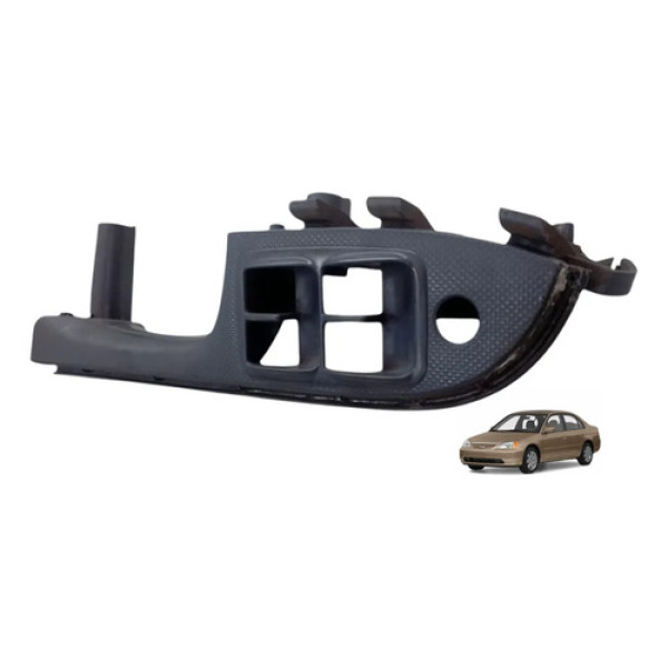 Moldura Comando Vidro Elétrico D.e Honda Civic 2001 A 2006