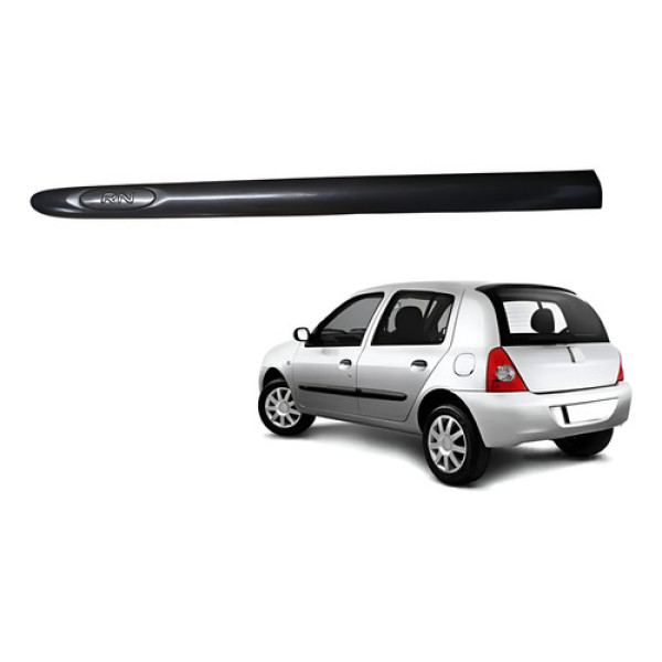 Friso Porta Dianteira Esquerda Rn Clio 2003 2012 4 Portas Cinza-escuro