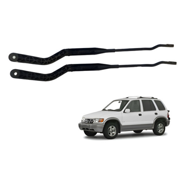 Par Braço Limpador Vidro Parabrisa Sportage 95 96 97 98 99 Direito
