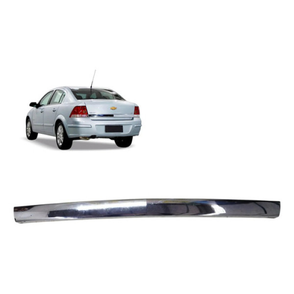 Moldura Aplique Tampa Traseira Gm Vectra Sedan 2006 2012 Prateado