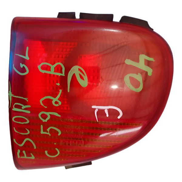 Lanterna Traseira Ford Escort 97 98 99 A 03 Tampa Esquerdo Esquerdo Vermelho