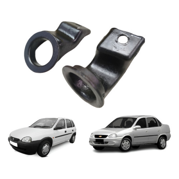 Par Suporte Radiador Corsa Coxim Superior Classic 94 2017