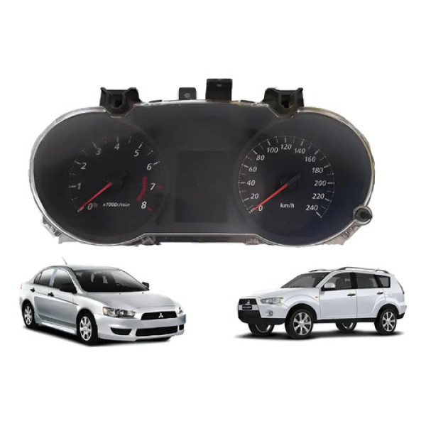 Painel Instrumentos Mitsubishi Outlander Asx Lancer 2007 14 Preto