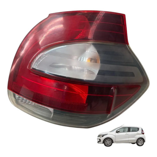 Farol Lanterna Traseira Direita Fiat Mobi  2016 A 2022 Direito/passageiro Vermelho