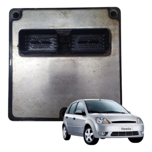 Módulo Central Injeção Ford Fiesta 2002 2006 2s6512a650ae