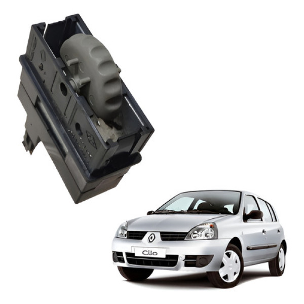 Botao Reostato Luz Painel Renault Clio Scenic 2001 2008 Cinza-escuro
