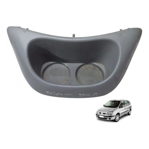 Porta Copos Renault Scenic Megane 2000 A 2005 Cinza