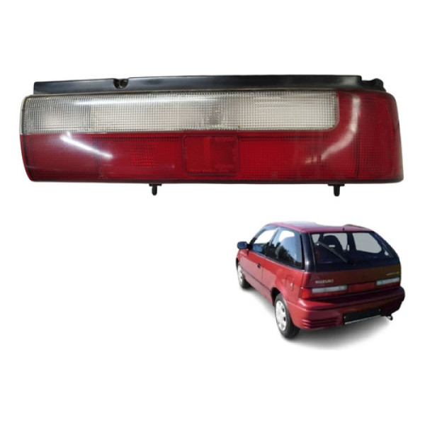 Lanterna Traseira Suzuki Swift Hatch 91 A 95 Direito Vermelho E Branco Direito/passageiro