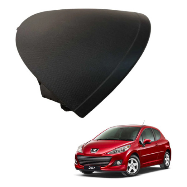 Moldura Acabamento Superior Painel Peugeot 207 2006 2012 Preto