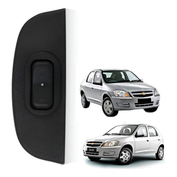 Moldura Vidro Eletrico Com Botao Celta Prisma Lado Direito