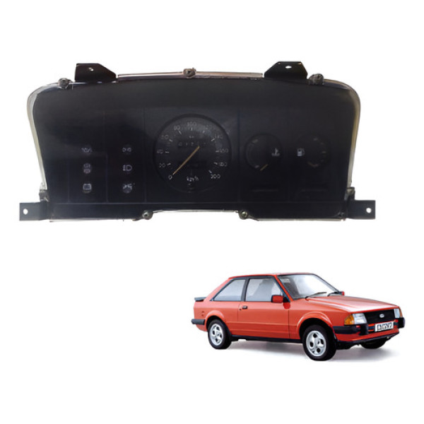 Painel Instrumento Original Ford Escort 1985 A 1994 Preto