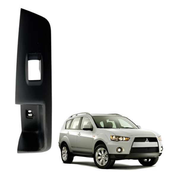 Moldura Botão Vidro Traseiro Esquerdo Mitsubishi Outlander