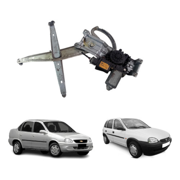 Maquina Vidro Elétrica Corsa 94 10 Dianteiro Esquerdo 4 Port Cinza