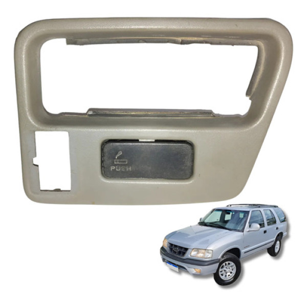 Moldura Trava Porta Traseira Direita Blazer 1997 2011 Cinza Traseira Direito Preto