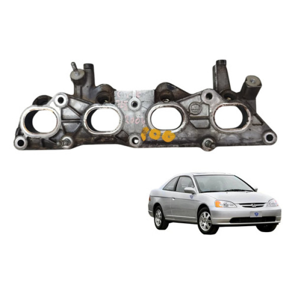 Junta Flange Coletor Admissão Civic 1.7 Gasolina 2001 2006