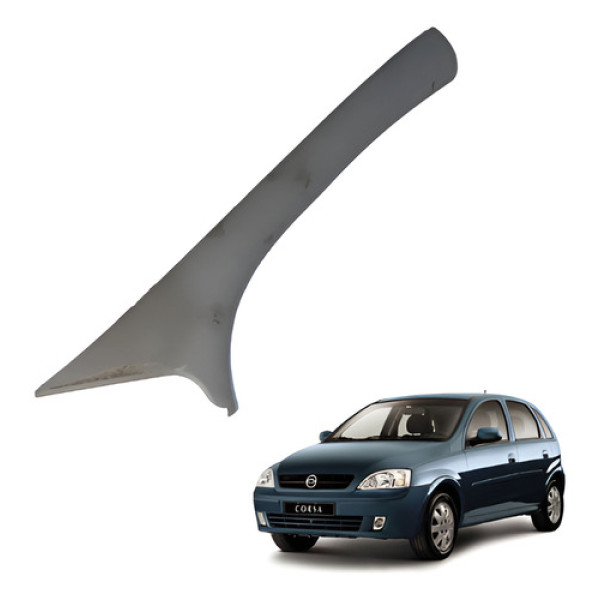 Moldura Coluna Parabrisa Direito Chevrolet Corsa 2002 A 2013 Bege