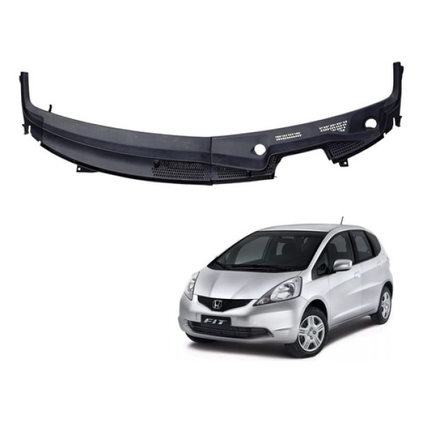 Grade Grelha Churrasqueira Honda Fit 2003 2008 Original Par Preto