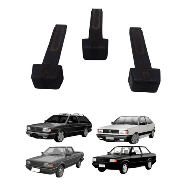 Botão Alavanca Haste Comando Ar Vw Gol Voyage Parati G1 Preto