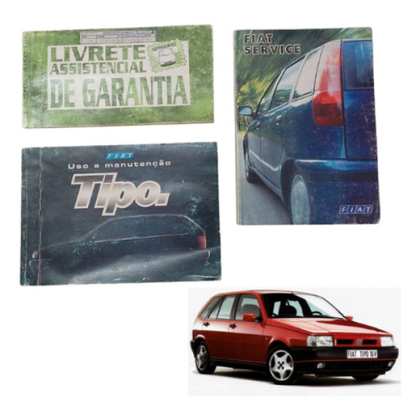 Manual Do Proprietário Com Capa Completo Fiat Tipo 1995