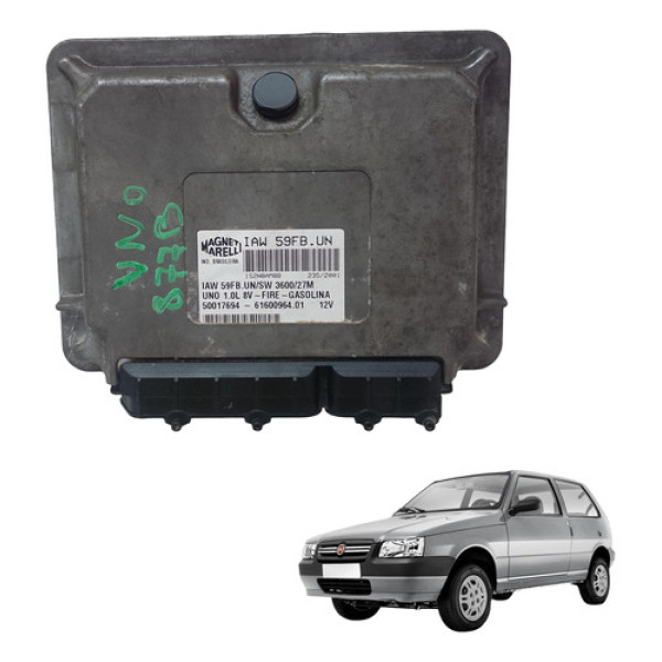 Módulo Injeção Fiat Uno Fire 1.0 8v Gasolina 00/06 Iaw59fbun