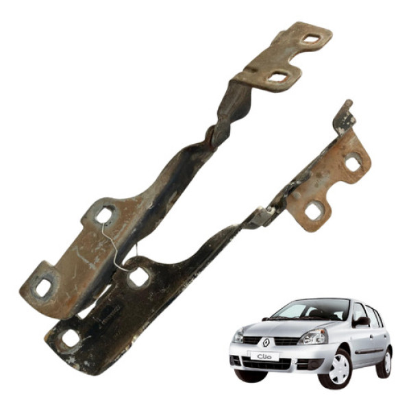 Par Dobradiças Capo Renault Clio 2000 2003 2005 2008 2010