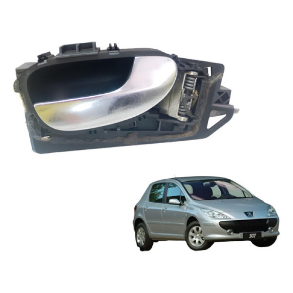 Maçaneta Interna Peugeot 307 2007 Traseiro Direito 2003 2014 Traseira