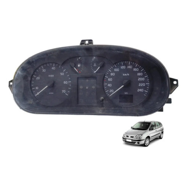 Painel Instrumentos Conta Giro Scenic Automática 2001 A 2005 Preto