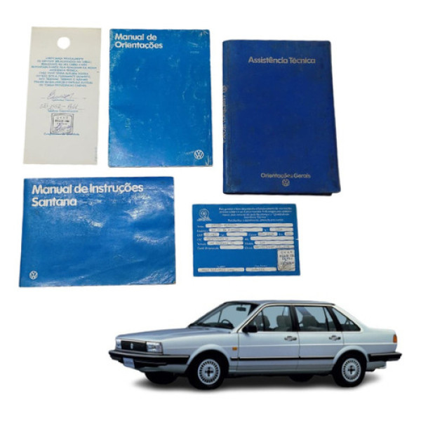 Manual Instrução Proprietário Volkswagen Santana 1986 1990
