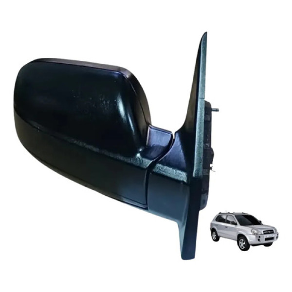 Retrovisor Elétrico Direito Hyundai Tucson 2006 2016 Preto