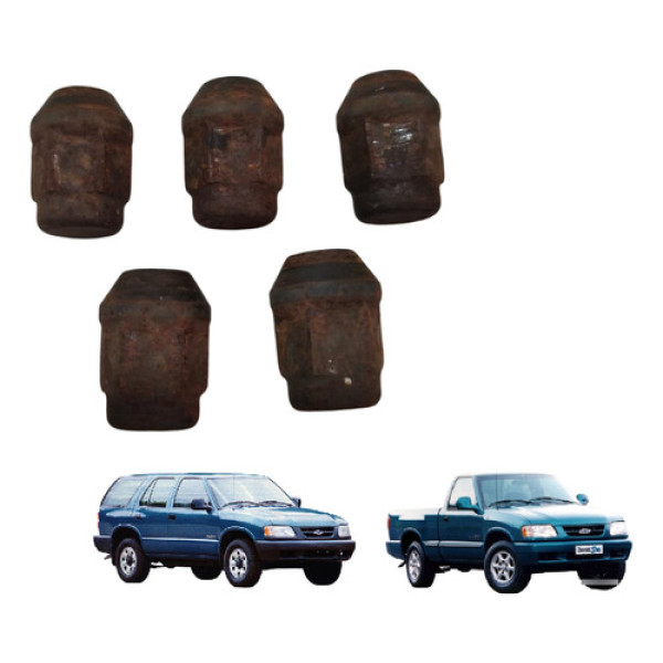 Kit 5 Porca Parafuso Roda S10 1995/2011 Blazer 1995/2002