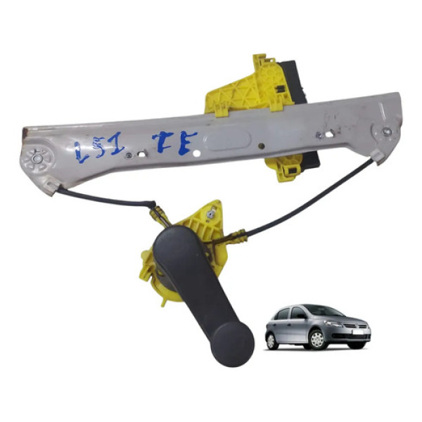 Máquina Vidro Manual Tras Esquerd Gol G5 A G8 Voyage 08 A 23