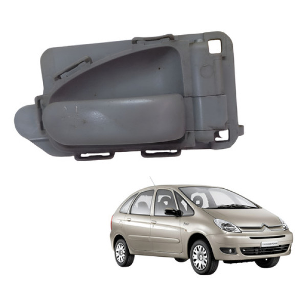 Maçaneta Interna Direito Citroen Xsara Picasso 2001 2010 Cinza Dianteira