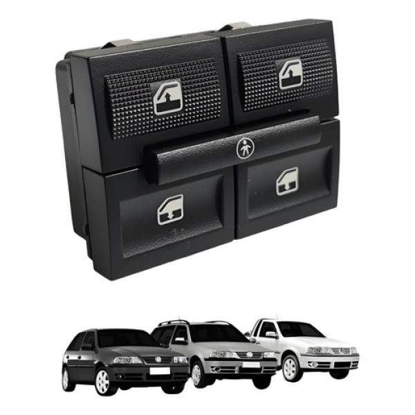 Botão Vidro Elétrico Duplo Gol Parati G3 2000 A 2005