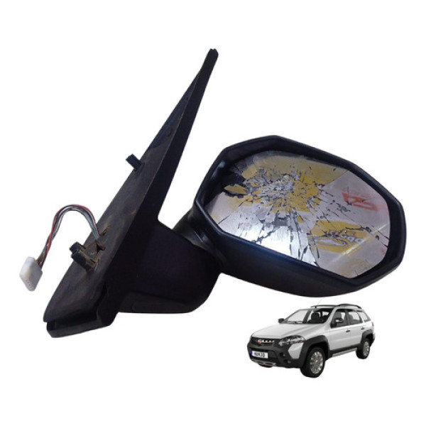 Retrovisor Ext Palio Adv Elet 11/18 C/pisca L.direito Orig