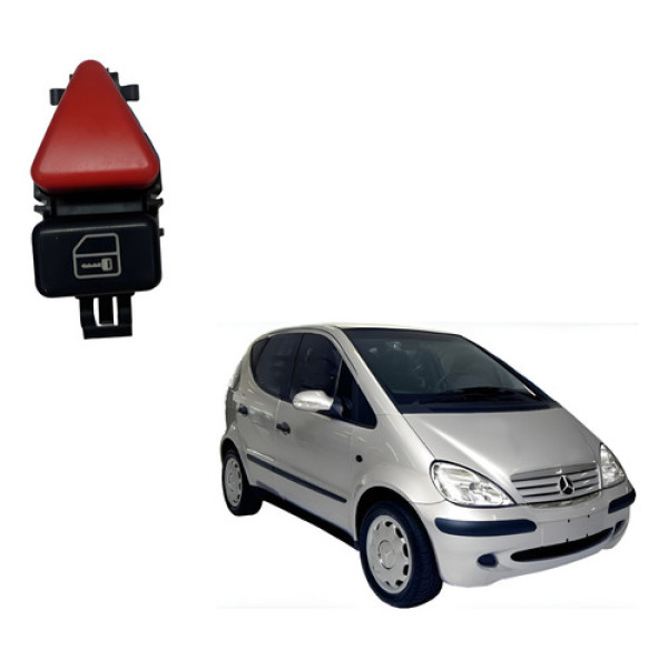 Botão Pisca Alerta Trava Porta Classe A 160 190 1999 A 2005 Preto