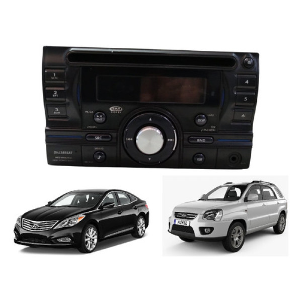 Radio Leitor Cd Player Kia Sportage 2005 2010 Preto