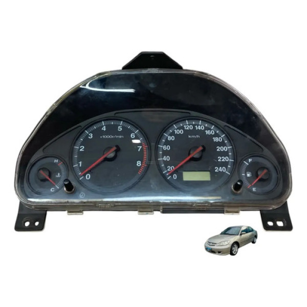 Painel De Instrumentos Honda Civic 2001 A 2006 Preto