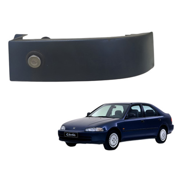Moldura Acabamento Lanterna Traseira Civic 92 93 94 Direito Azul-escuro