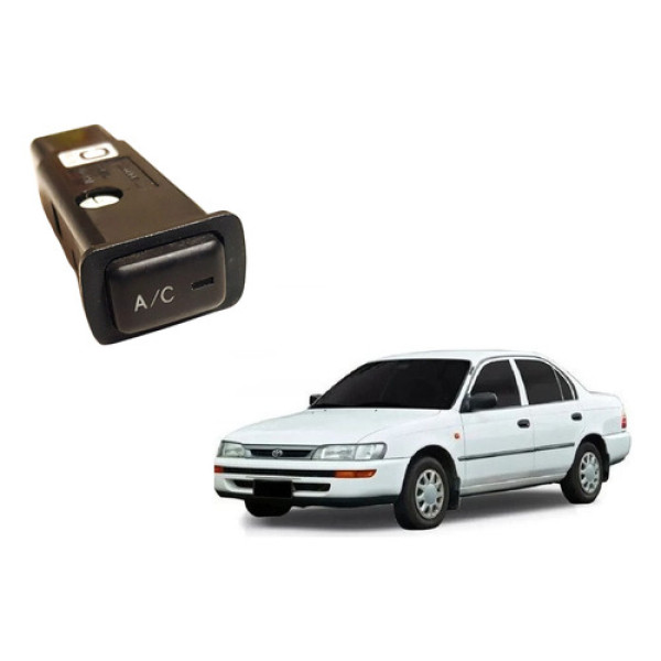 Botão Ar Condicionado A/c Corolla 93 94 95 96 97 Original Preto