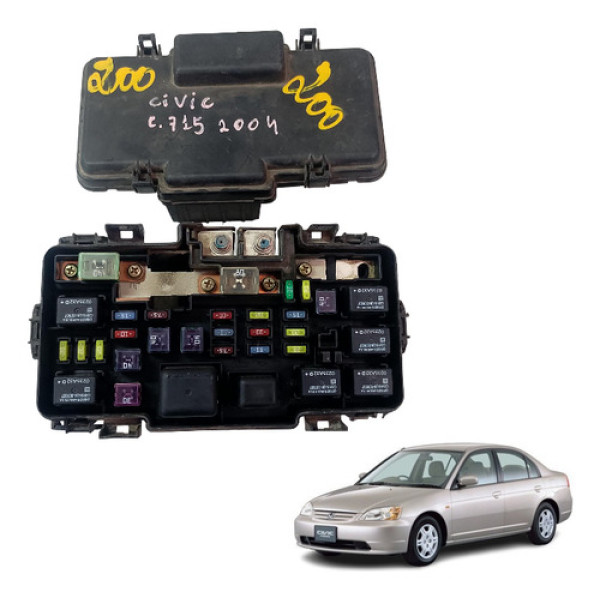 Caixa Fusível Motor Civic 2001 2006 1.7 Gasolina