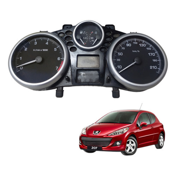 Painel Instrumentos Conta Giro Rpm Peugeot 207 2006 2014 Preto